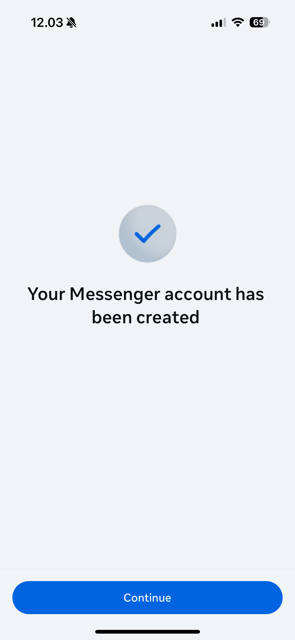 Messenger app settings