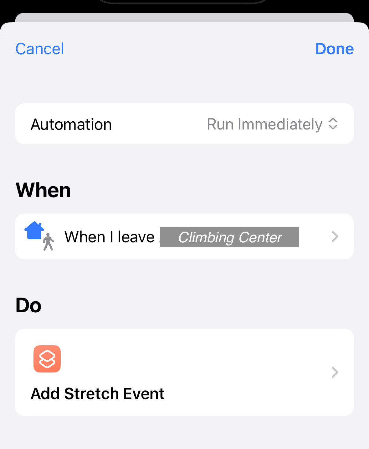 Shortcut creation