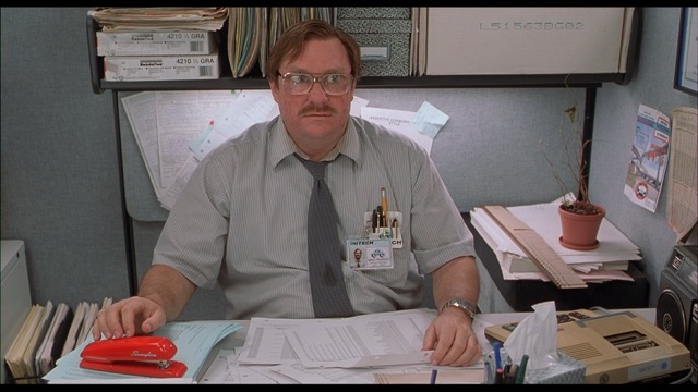 Picture of Milton from the classic film Office Space